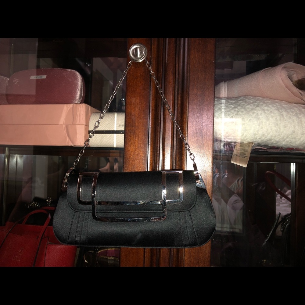 Black Dior purse